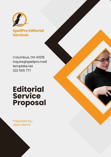 Free Editorial Service Proposal Template to Edit Online