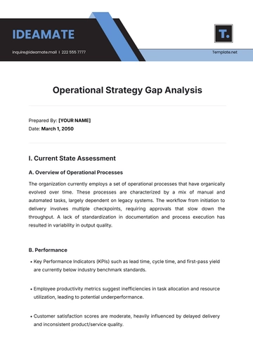 Free Operational Strategy Gap Analysis Template to Edit Online