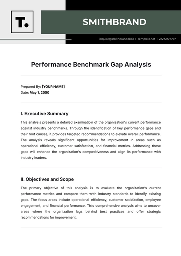 Free Performance Benchmark Gap Analysis Template to Edit Online