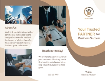 Free Bank Commercial Brochure Template to Edit Online