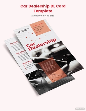 Car Dealership DL Card Template