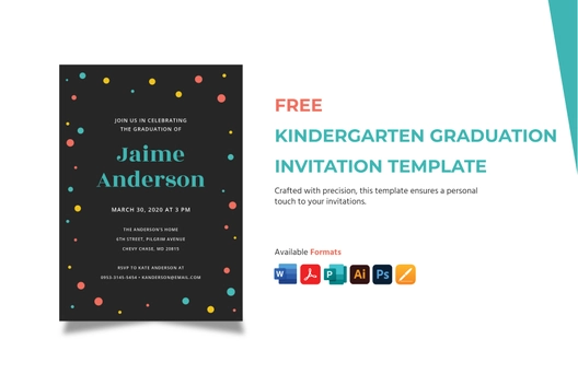 Kindergarten Graduation Invitation Template