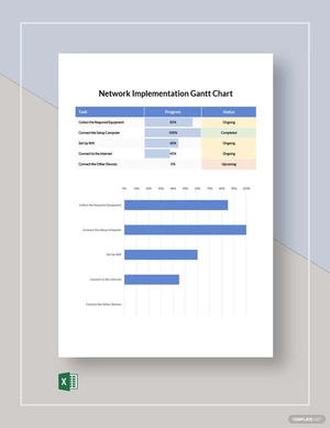 Network Implementation Gantt Chart Template
