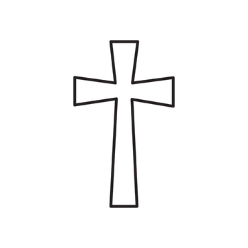 Free Cross Outline Clipart to Edit Online
