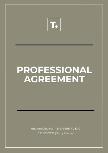 Free Professional Agreement Template to Edit Online