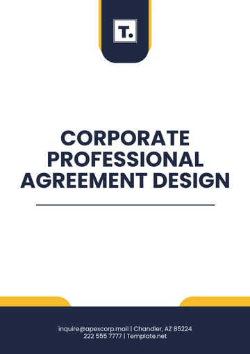 Free Corporate Professional Agreement Design Template to Edit Online