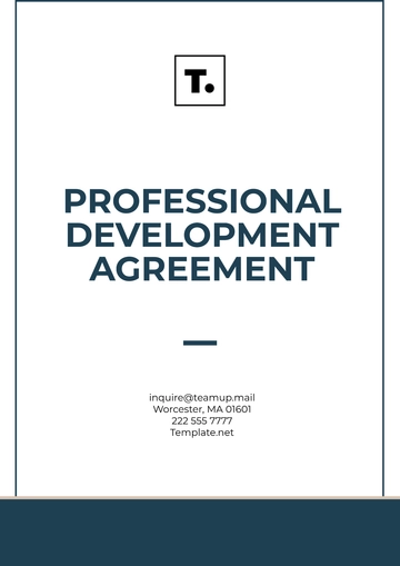 Free Professional Development Agreement Template to Edit Online Free Professional Development Agreement Template to Edit Online