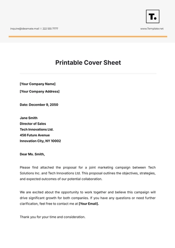 Free Printable Cover Sheet Template to Edit Online