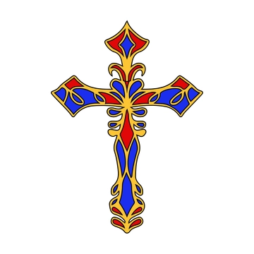 Free Colorful Cross Clipart to Edit Online