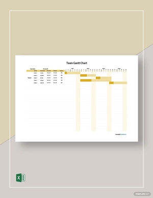 Sample Team Gantt Chart Template