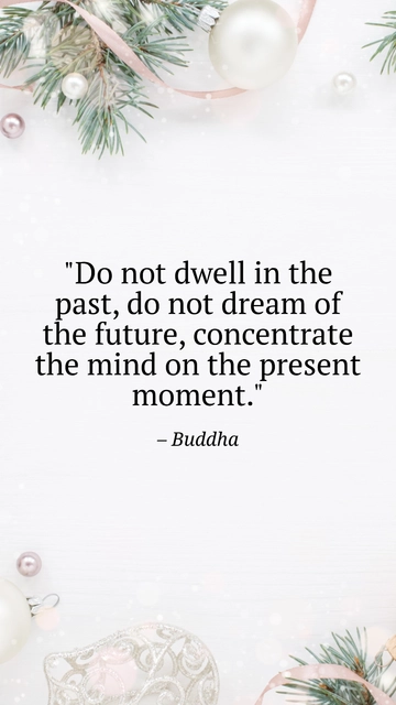 Free Mindfulness New Year Quote Template to Edit Online