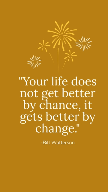 Free Life-Changing New Year Quote Template to Edit Online