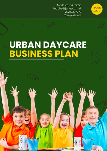 Free Urban Daycare Business Plan Template to Edit Online