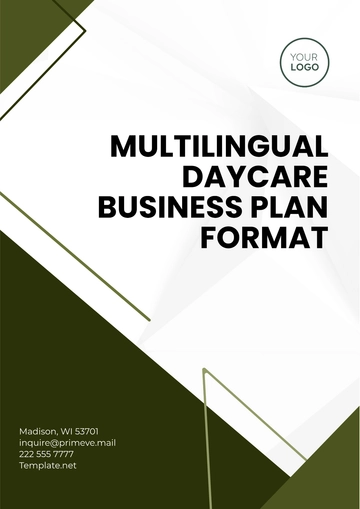 Free Multilingual Daycare Business Plan Format Template to Edit Online