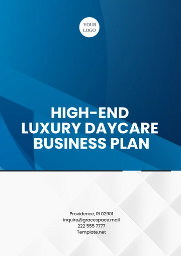 Free High-End Luxury Daycare Business Plan Template to Edit Online