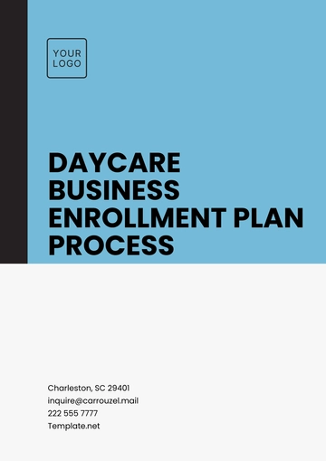Free Daycare Business Enrollment Plan Process Template to Edit Online