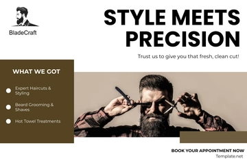 Free Barber Shop Banner Template to Edit Online