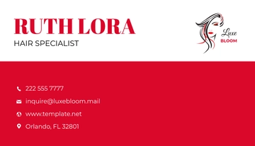 Free Beauty Parlor Visiting Card Template to Edit Online