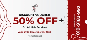 Free Beauty Parlor Discount Coupon Template to Edit Online