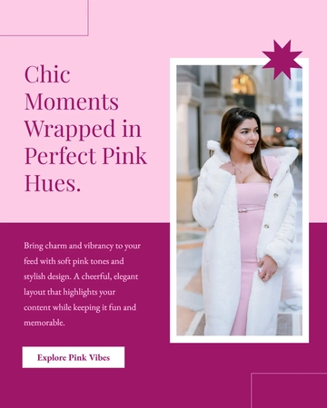 Pink Instagram Post Template - Edit Online