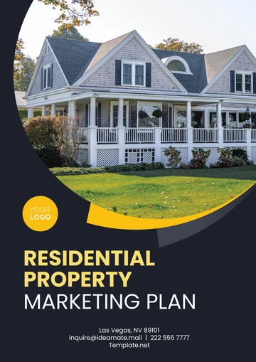 Free Residential Property Marketing Plan Template to Edit Online
