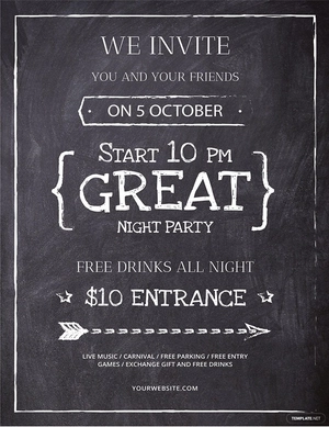 Chalkboard Flyer Template