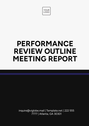 Free Performance Review Outline Meeting Report Template to Edit Online