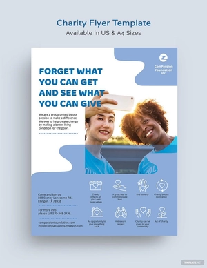 Charity Foundation Flyer Template