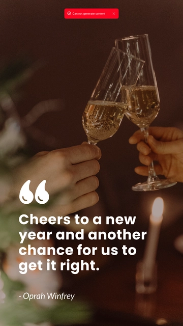 Free Wishing You a Happy New Year Quote Template to Edit Online