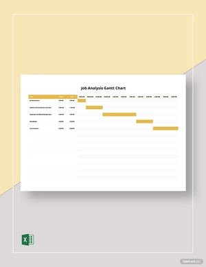 Job Analysis Gantt Chart Template