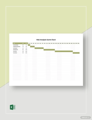 Risk Analysis Gantt Chart Template