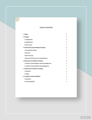 Contract For Buying A House From Owner Template
