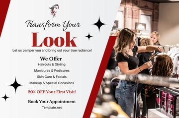 Free Beauty Parlor Banner Template to Edit Online