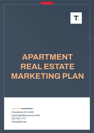 Free Apartment Real Estate Marketing Plan Template to Edit Online
