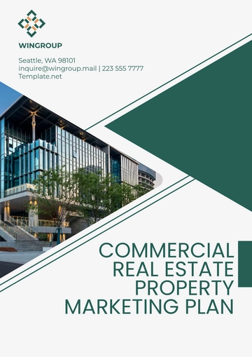 Free Commercial Real Estate Property Marketing Plan Template to Edit Online