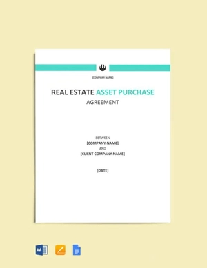 Asset Purchase Agreement Template Asset Purchase Agreement Template