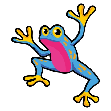 Free Colorful Frog Clipart to Edit Online