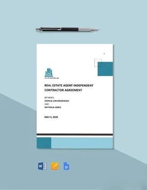 Real Estate Agent Independent Contractor Agreement Template