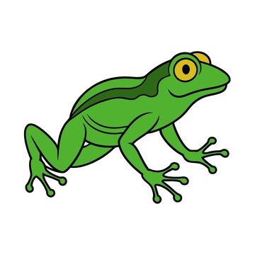 Free Green Frog Clipart to Edit Online