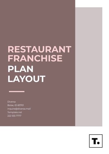 Free Restaurant Franchise Plan Layout Template to Edit Online