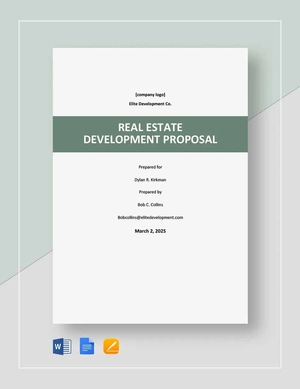 Real Estate Development Proposal Template