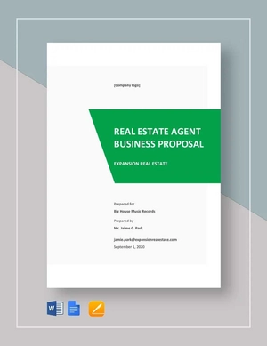 Real Estate Agent Business Proposal Template