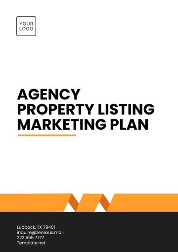 Free Agency Property Listing Marketing Plan for Real Estate Template to Edit Online