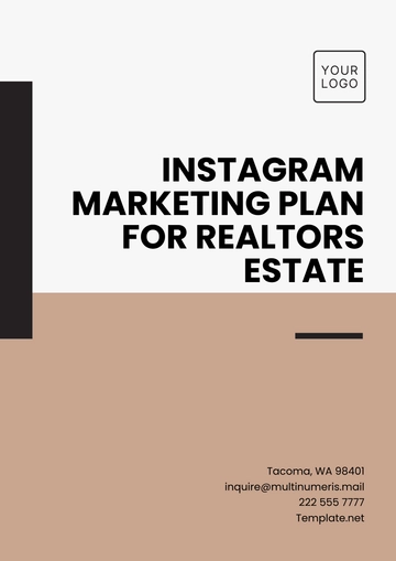 Free Instagram Marketing Plan for Realtors Estate Template to Edit Online