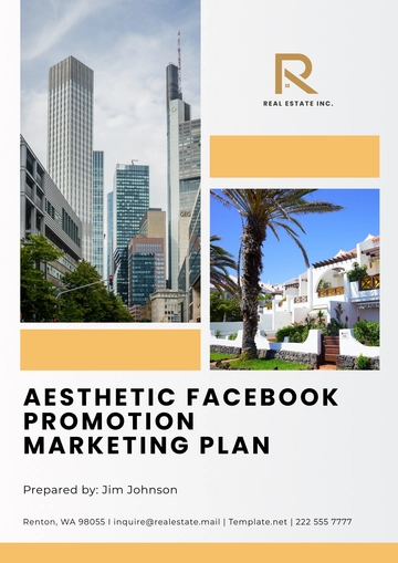 Free Aesthetic Facebook Promotion Marketing Plan Template to Edit Online
