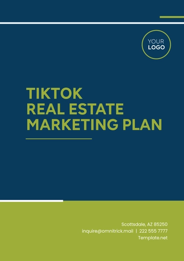 Free TikTok Real Estate Marketing Plan Template to Edit Online