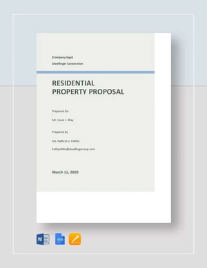 Real Estate Service Proposal Template