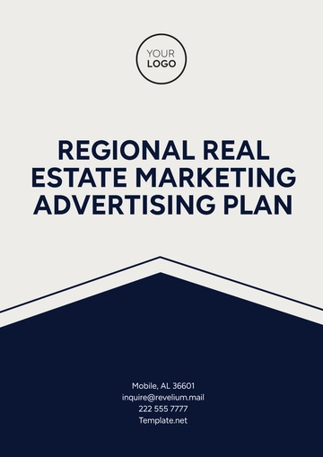 Free Regional Real Estate Marketing Advertising Plan Template to Edit Online