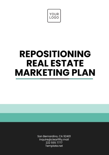 Free Repositioning Real Estate Marketing Plan Template to Edit Online