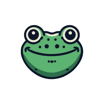 Free Frog Face Clipart to Edit Online